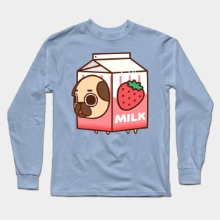 Strawberry Milk Puglie Long Sleeve T-Shirt